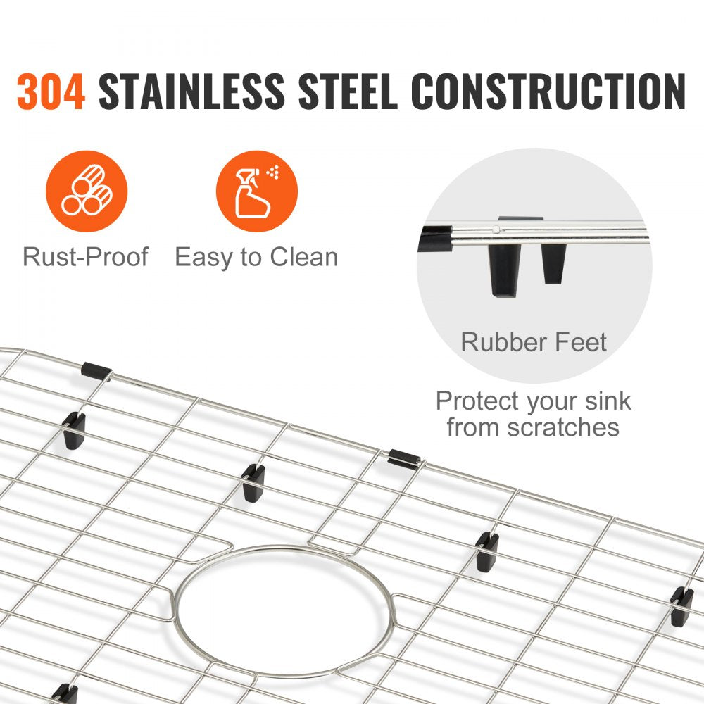 KM-BHQ-2302-SKU3 - 26" Stainless Steel Sink Protector Grid & Drying Rack
