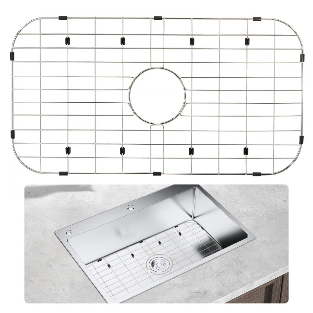 KM-BHQ-2302-SKU3 - 26" Stainless Steel Sink Protector Grid & Drying Rack
