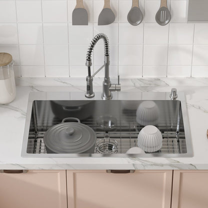 KM-BHQ-2302-SKU2 - Stainless Steel Sink Protector Grid 27.5" x 13.5"