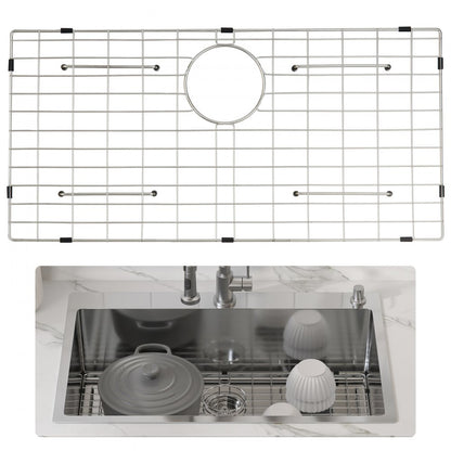 KM-BHQ-2302-SKU2 - Stainless Steel Sink Protector Grid 27.5" x 13.5"