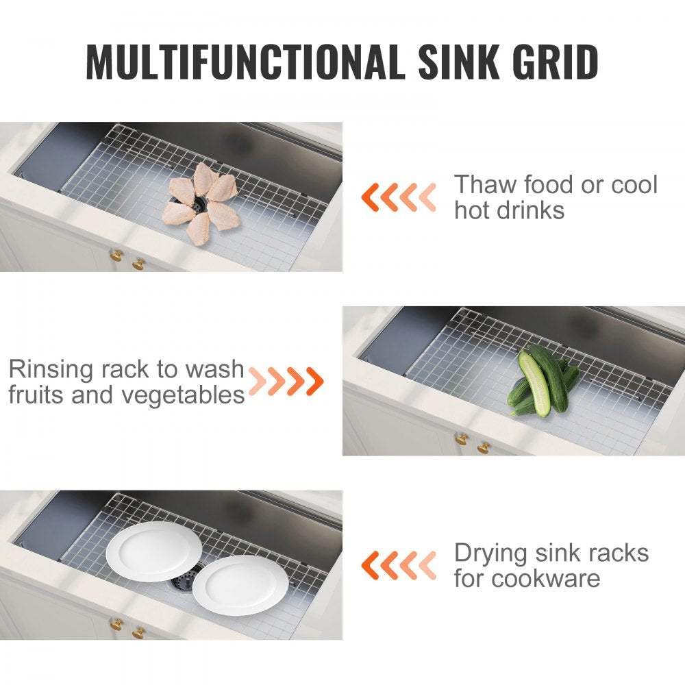 KM-BHQ-2302-SKU4 - 28.5"x15.6" Stainless Steel Sink Protector Grid