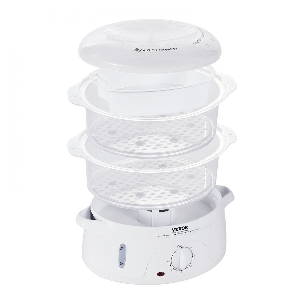 HY-4401 - 7.4QT VEVOR Electric Steamer with 2-Tier Trays and Auto Shut-Off