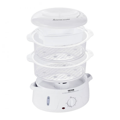 HY-4401 - 7.4QT VEVOR Electric Steamer with 2-Tier Trays and Auto Shut-Off