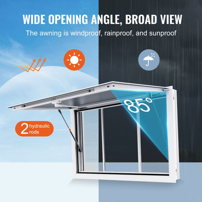 dpyxscfwck36*24W - Durable Aluminum Alloy Serving Window for Food Trucks