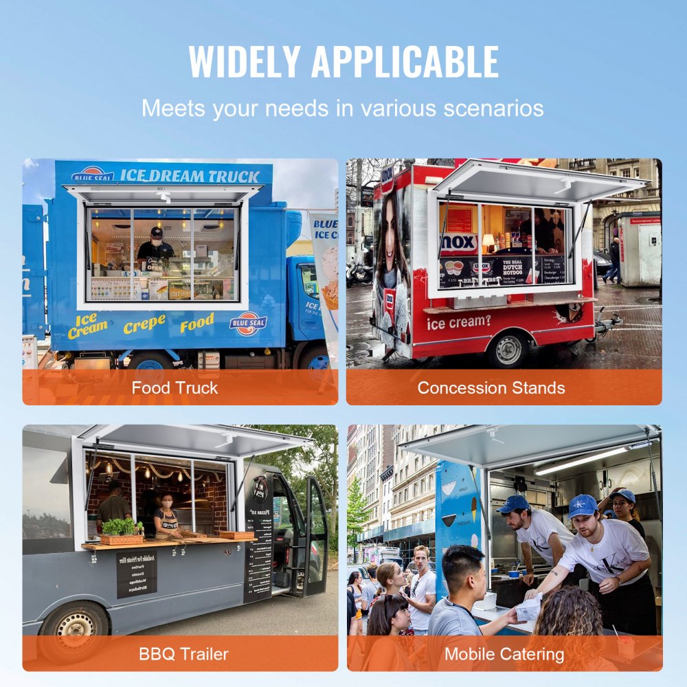 dpyxscfwck36*24W - Durable Aluminum Alloy Serving Window for Food Trucks