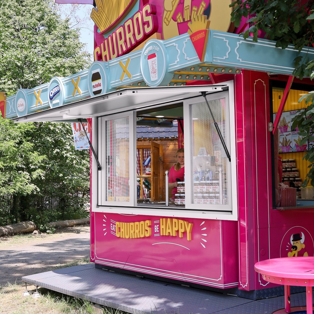scfwck - 60"x36" Durable Aluminum Concession Window for Food Trucks