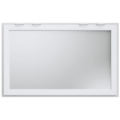 scfwck - 53"L x 33"W Aluminum Concession Window with Sliding Doors & Awning