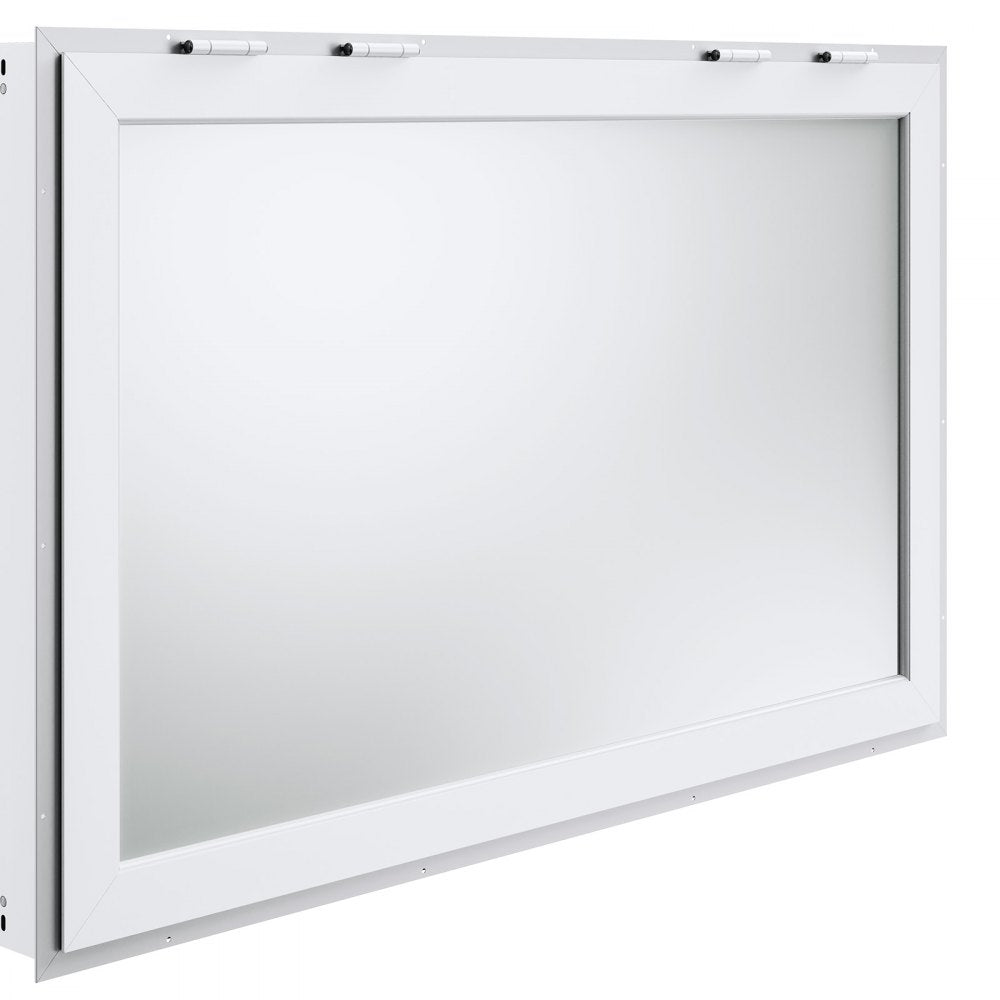 scfwck - 53"L x 33"W Aluminum Concession Window with Sliding Doors & Awning