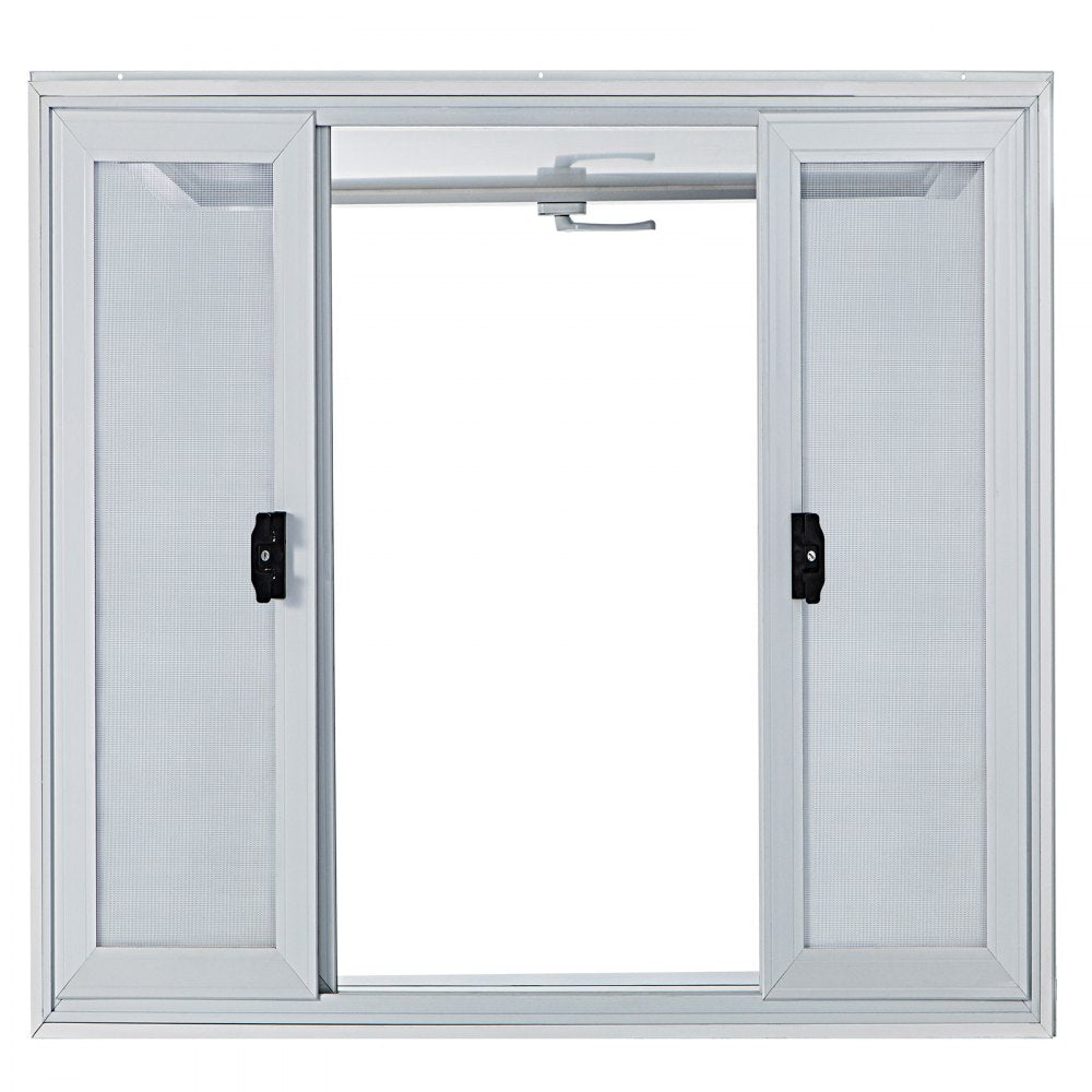 VV-CSW-SC-3636 - 36x36" Aluminum Concession Window with 4 Sliding Screens