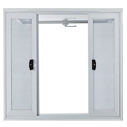 VV-CSW-SC-3636 - 36x36" Aluminum Concession Window with 4 Sliding Screens