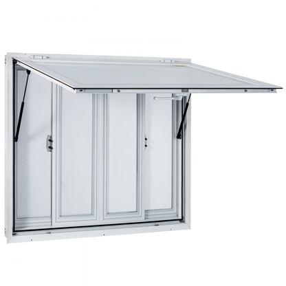 VV-CSW-SC-3636 - 36x36" Aluminum Concession Window with 4 Sliding Screens
