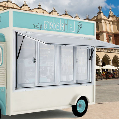 VV-CSW-SC-3660 - 60x36" Aluminum Food Truck Window with 4 Sliding Screens