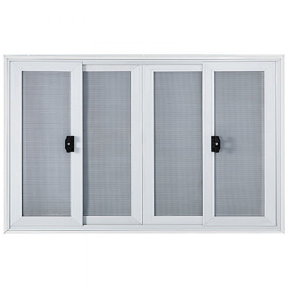 VV-CSW-SC-3660 - 60x36" Aluminum Food Truck Window with 4 Sliding Screens