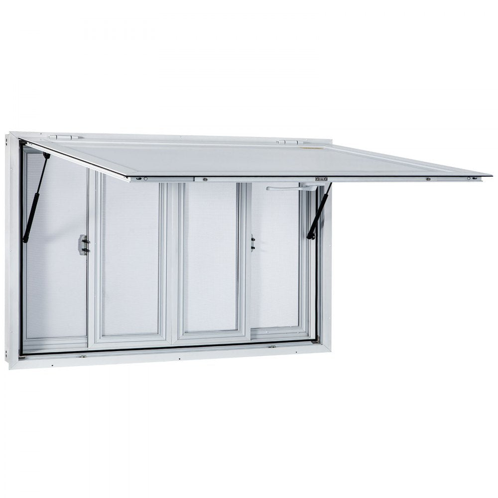 VV-CSW-SC-3660 - 60x36" Aluminum Food Truck Window with 4 Sliding Screens