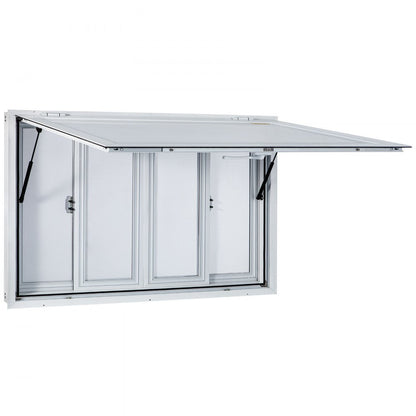 VV-CSW-SC-3660 - 60x36" Aluminum Food Truck Window with 4 Sliding Screens