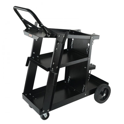 WT-78 - 3-Tier Welding Cart with 400Lbs Capacity & Swivel Wheels