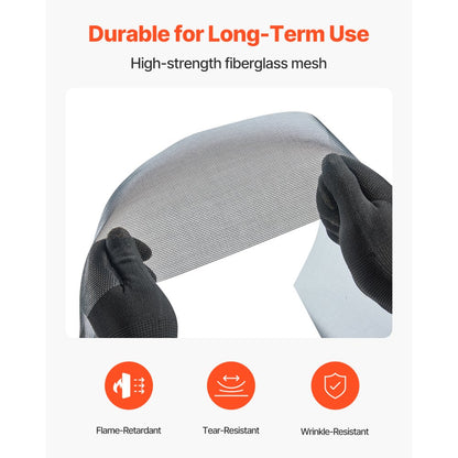 SW100048 - 100ft x 48in Tear-Resistant Fiberglass Window Screen Mesh