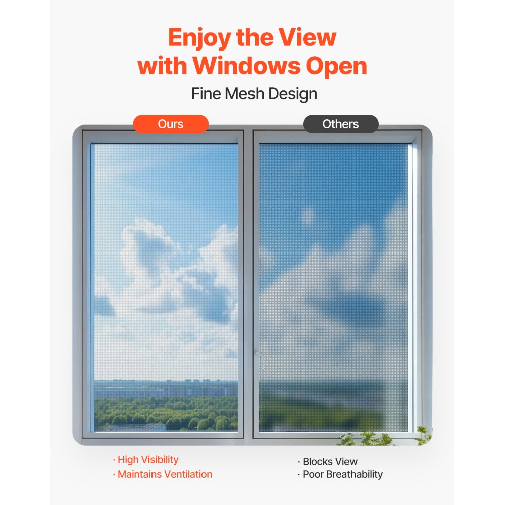 SW100048 - 100ft x 48in Tear-Resistant Fiberglass Window Screen Mesh