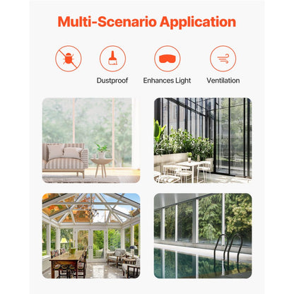 SW100096 - Durable 100ft Fiberglass Window Screen Mesh for Easy DIY Installation