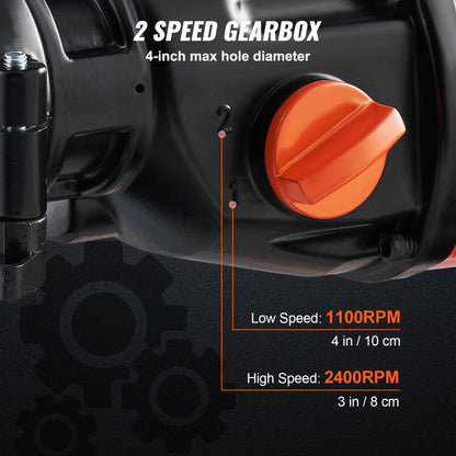 Z1Z-CF02-80 - 4in Handheld Concrete Drill with 5000W Motor and Dual Speed