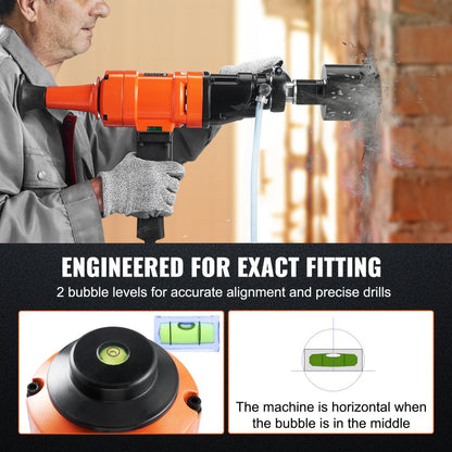 Z1Z-CF02-80 - 4in Handheld Concrete Drill with 5000W Motor and Dual Speed