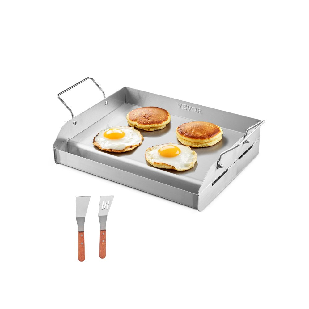 HH-SP010 - Durable Stainless Steel Griddle for Even Cooking Experience