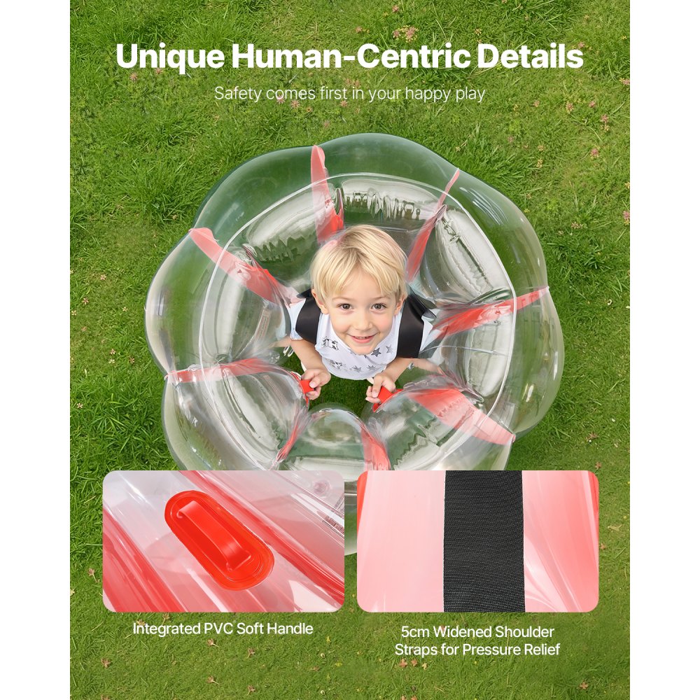 86004 - 2-Pack 3FT Waterproof Inflatable Bumper Balls with Handles