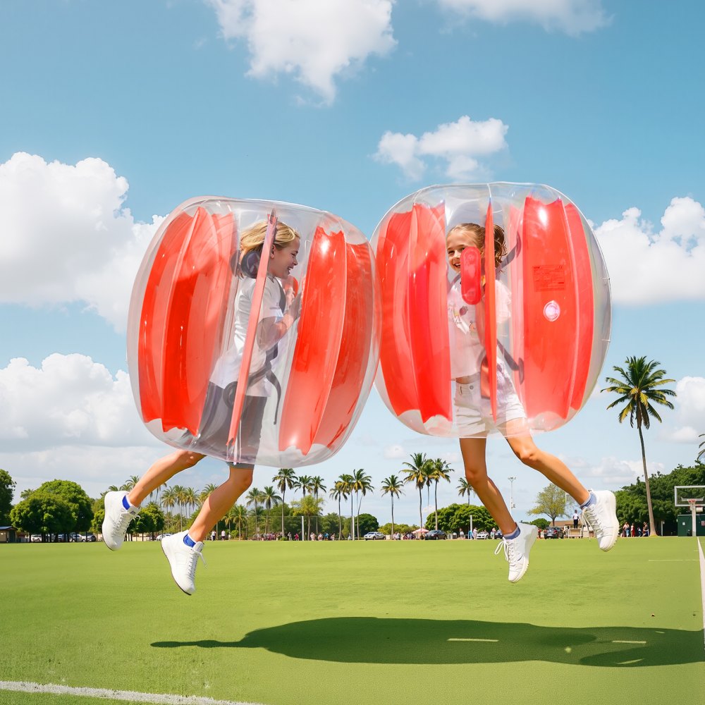 86004 - 2-Pack 3FT Waterproof Inflatable Bumper Balls with Handles