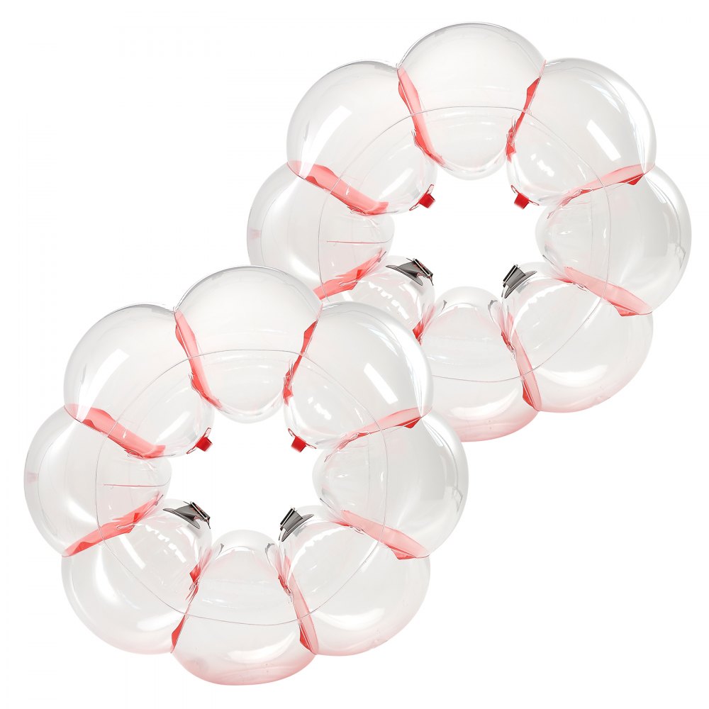86004 - 2-Pack 3FT Waterproof Inflatable Bumper Balls with Handles