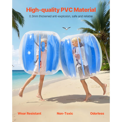86005 - 2 Durable PVC 3FT Inflatable Bumper Balls with Handles