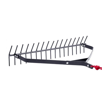 7849 - 32"x6.3" Heavy-Duty Aquatic Weed Rake with 30ft Rope