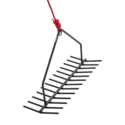 7847 - Durable 8.5" Aquatic Weed Rake with 30ft Rope and Net Bag