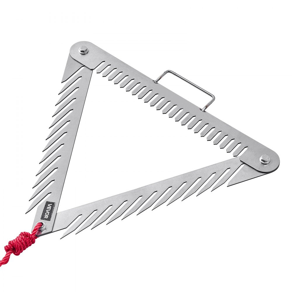 7867 - Stainless Steel Aquatic Rake with 9m Rope for Easy Weeding