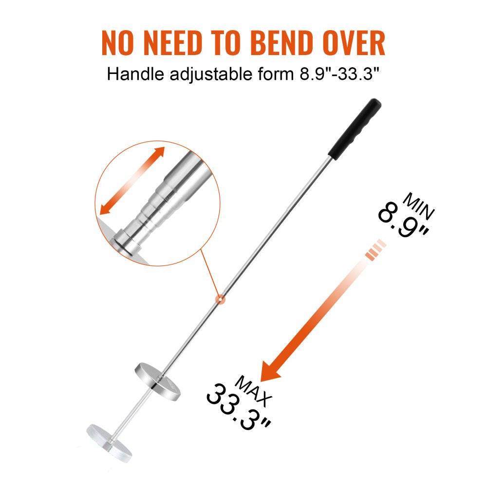 QJ8010 - 8.3-33.3in Telescoping Magnetic Sweeper for Metal Pickup