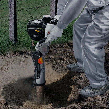JH-65 - VEVOR 37.77cc Gas-Powered Pile Driver with Interchangeable Heads
