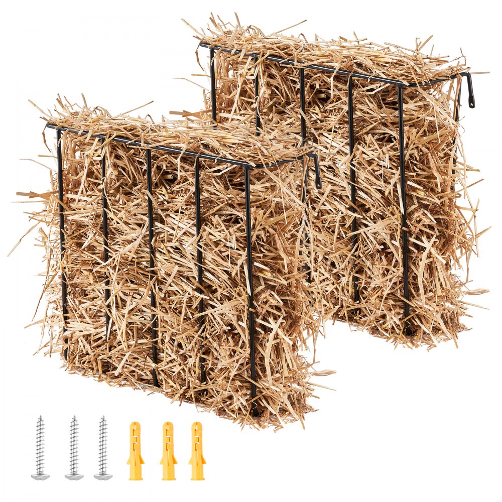 T1099 - Heavy-Duty Wall-Mounted Hay Feeder for 5 Goats, 24 Gallons