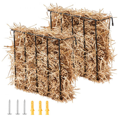 T1099 - Heavy-Duty Wall-Mounted Hay Feeder for 5 Goats, 24 Gallons