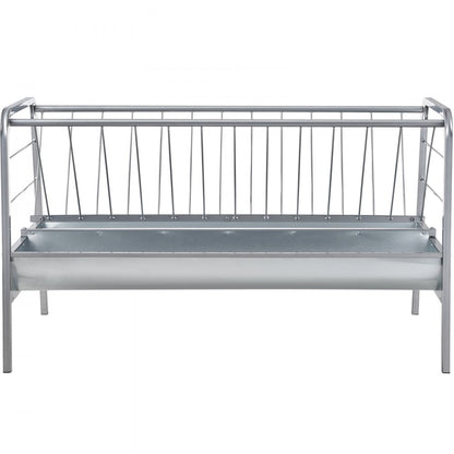 T1097 - Heavy-Duty 2 in 1 Wall Mounted Feeder for Goats & Hay