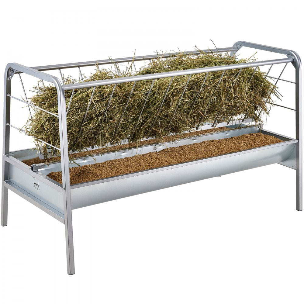 T1097 - Heavy-Duty 2 in 1 Wall Mounted Feeder for Goats & Hay
