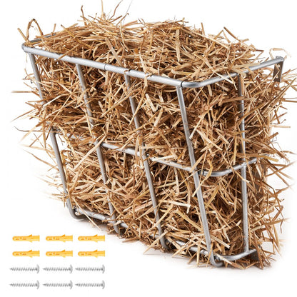 T1096 - Heavy-Duty Wall-Mounted Hay Feeder for 5 Goats, 18.5 Gallons