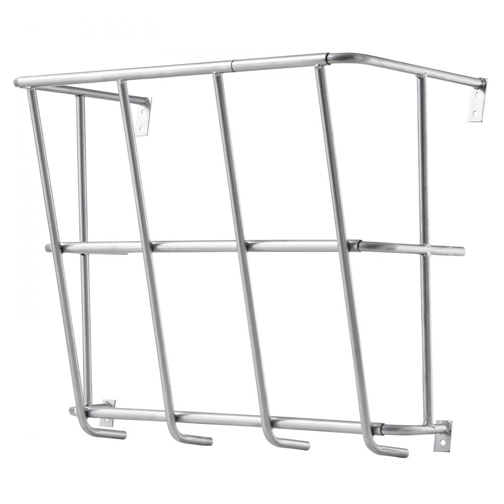 T1096 - Heavy-Duty Wall-Mounted Hay Feeder for 5 Goats, 18.5 Gallons