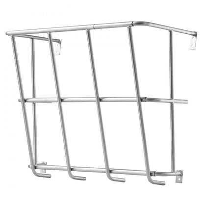 T1096 - Heavy-Duty Wall-Mounted Hay Feeder for 5 Goats, 18.5 Gallons