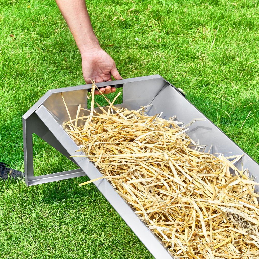 T1098 - 45" Galvanized Steel 22 Gallon Livestock Trough Feeder