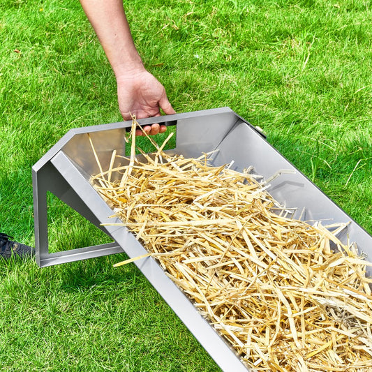 T1098 - 45" Galvanized Steel 22 Gallon Livestock Trough Feeder