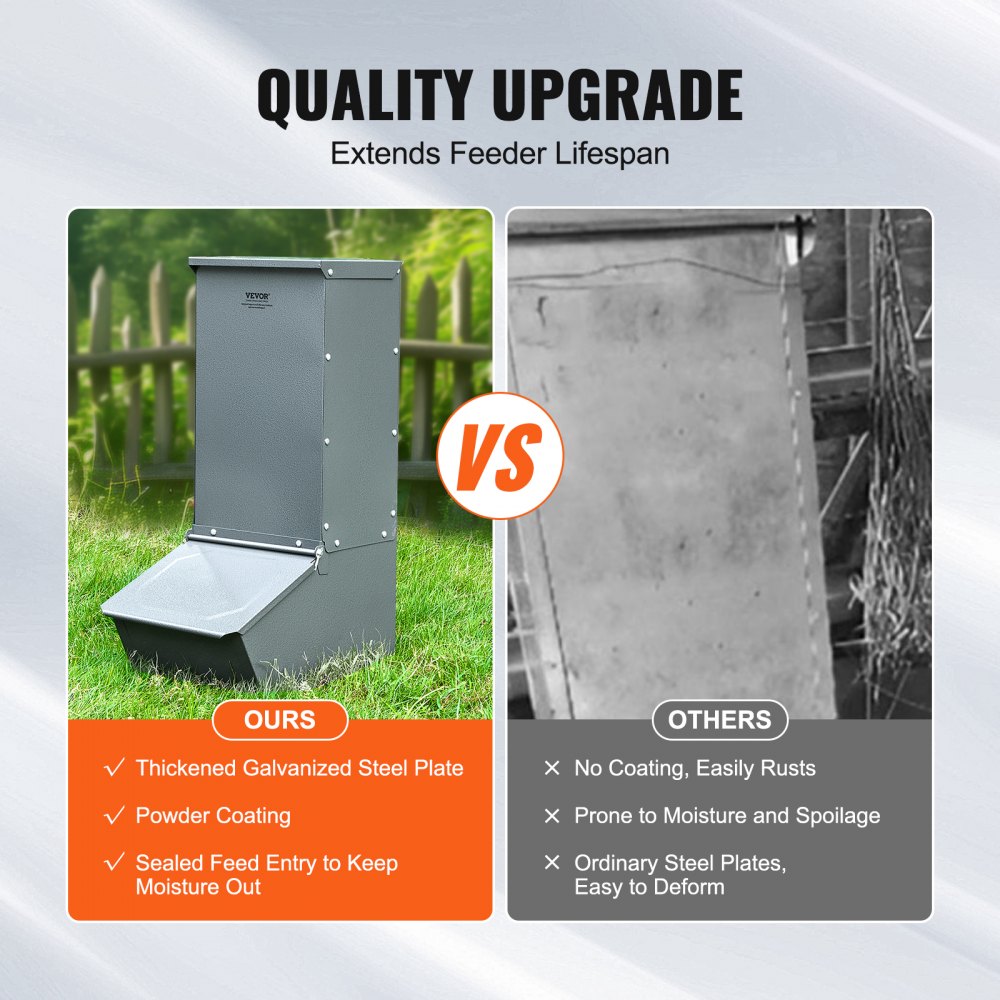 T1090 - 2.2 Bushel Galvanized Steel Hog Feeder for 5 Pigs