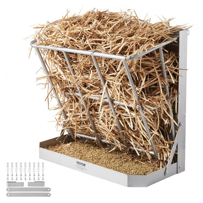 T1095 - 21 Gallon Wall-Mounted Goat Feeder for 5 Goats, Steel Construction