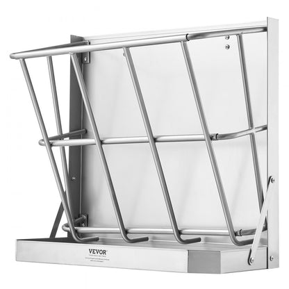 T1095 - 21 Gallon Wall-Mounted Goat Feeder for 5 Goats, Steel Construction