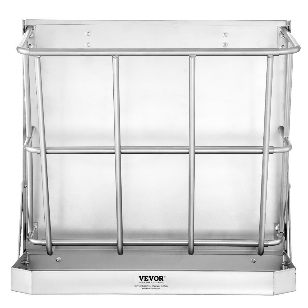 T1095 - 21 Gallon Wall-Mounted Goat Feeder for 5 Goats, Steel Construction