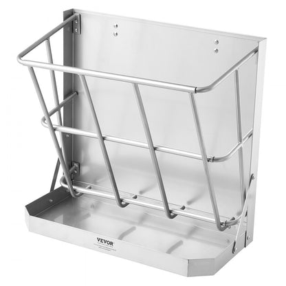 T1095 - 21 Gallon Wall-Mounted Goat Feeder for 5 Goats, Steel Construction