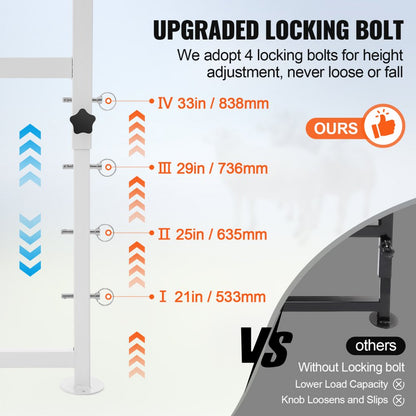 SCJ003-W - Heavy-Duty Goat & Sheep Stand for Hoof Trimming, 51x23 Inch